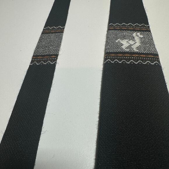 Vintage Unique Nazca Aztec Neck Tie Adjustable Black Career Business Casual - Picture 6 of 9